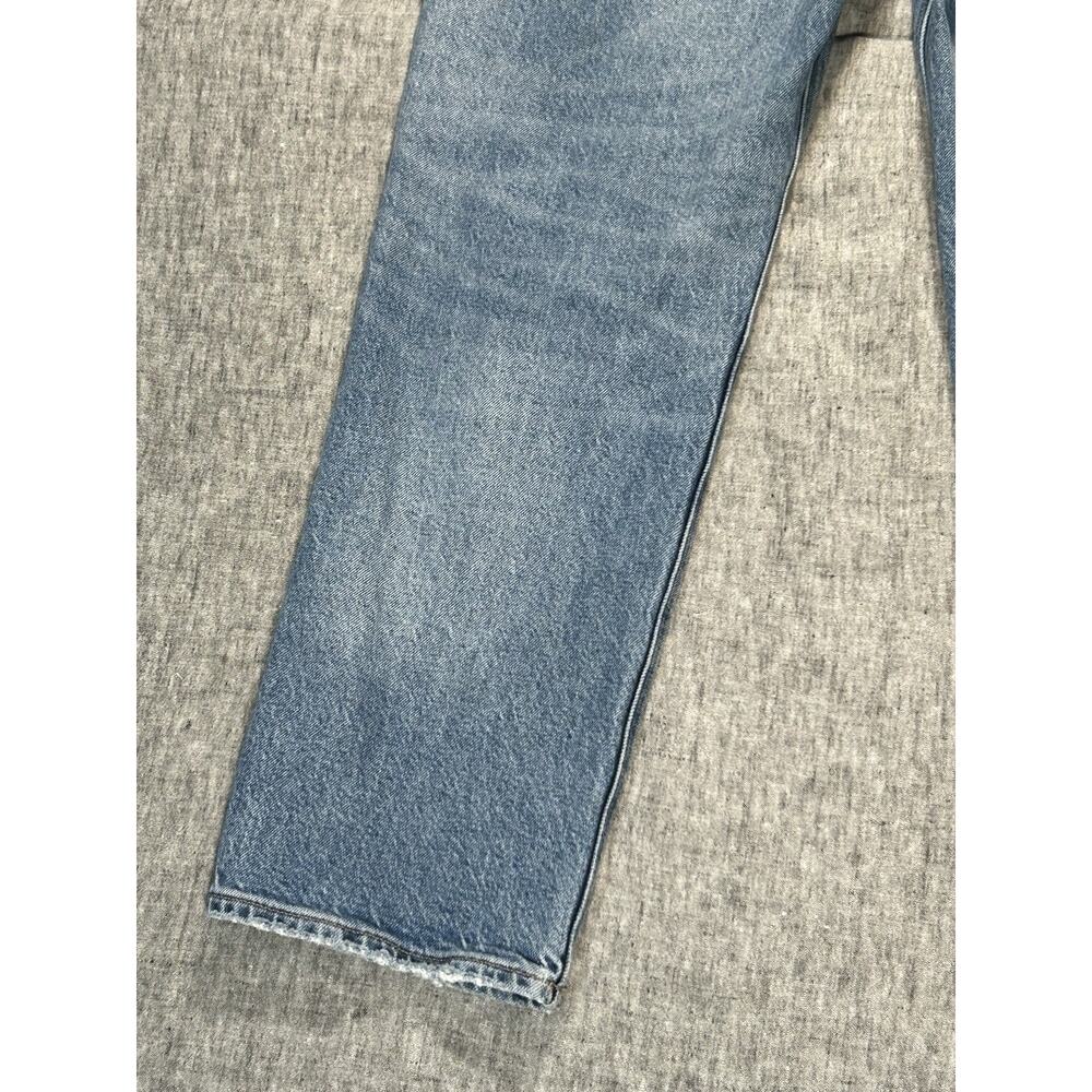 American Eagle Jeans Womens 8 Blue Denim Stretch Straight High Rise Medium Wash - Picture 14 of 16